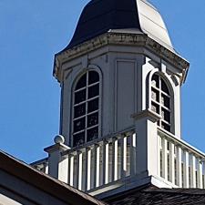 Bank steeple cleaning