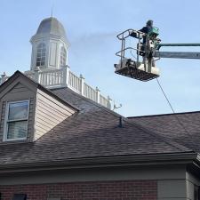 Bank steeple cleaning