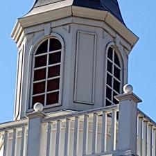 Bank steeple cleaning